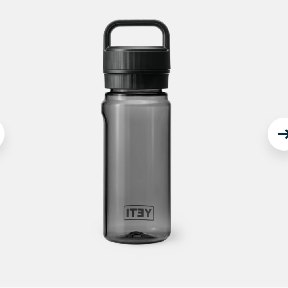 NEW - YETI YONDER 600 ML / 20 OZ WATER BOTTLE WITH YONDER CHUG CAP - Black